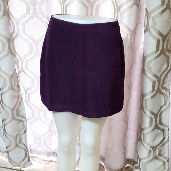 Pelican Cove Dresses & Skirts - Purple faux suede skirt